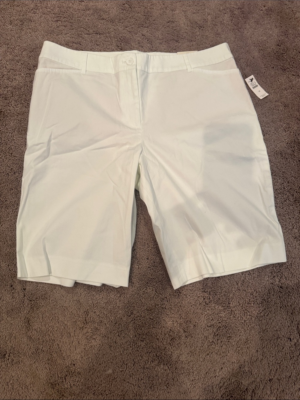 Talbots White Bermuda Shorts